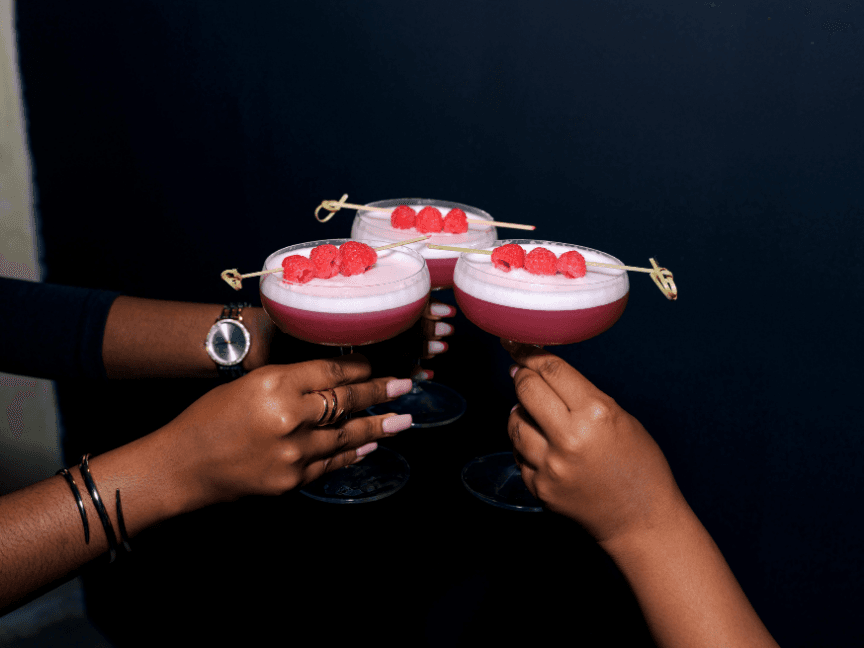 A Variety of different cocktails